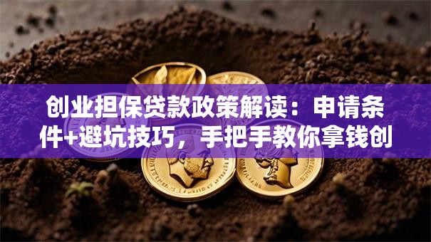 创业担保贷款政策解读：申请条件+避坑技巧，手把手教你拿钱创业！