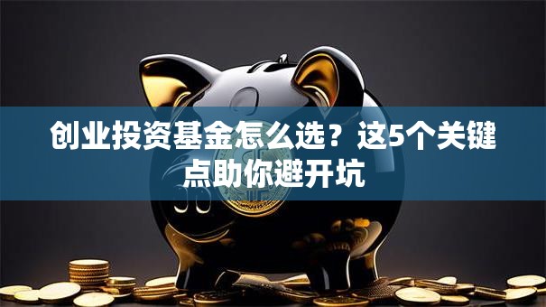 创业投资基金怎么选？这5个关键点助你避开坑