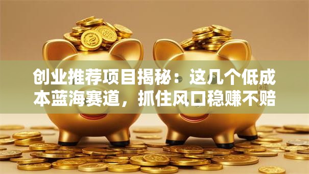 创业推荐项目揭秘：这几个低成本蓝海赛道，抓住风口稳赚不赔！