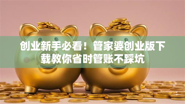 创业新手必看！管家婆创业版下载教你省时管账不踩坑