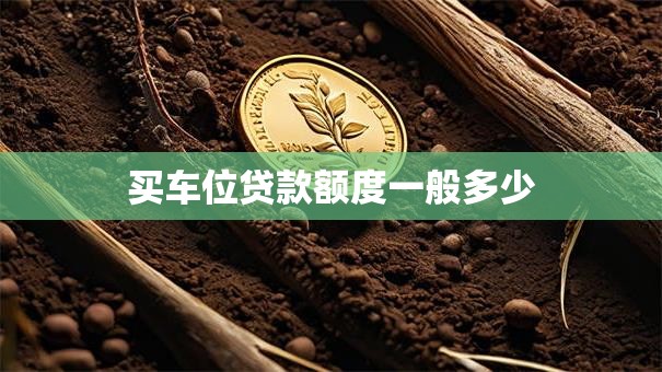 买车位贷款额度一般多少