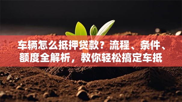 车辆怎么抵押贷款？流程、条件、额度全解析，教你轻松搞定车抵贷