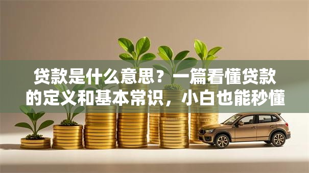 贷款是什么意思？一篇看懂贷款的定义和基本常识，小白也能秒懂