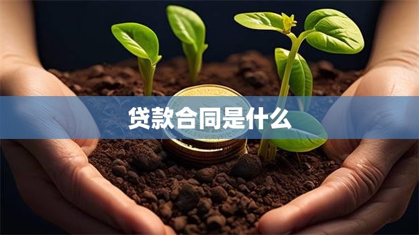贷款合同是什么