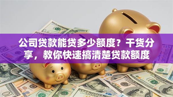 公司贷款能贷多少额度？干货分享，教你快速搞清楚贷款额度
