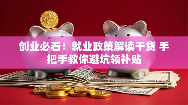 创业必看！就业政策解读干货 手把手教你避坑领补贴
