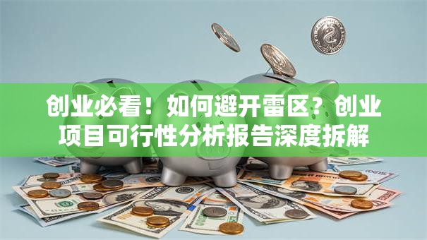 创业必看！如何避开雷区？创业项目可行性分析报告深度拆解
