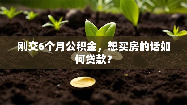 刚交6个月公积金，想买房的话如何贷款？