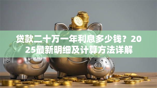 贷款二十万一年利息多少钱？2025最新明细及计算方法详解