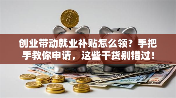 创业带动就业补贴怎么领？手把手教你申请，这些干货别错过！