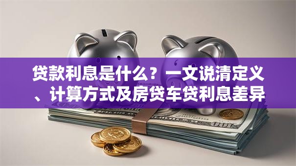 贷款利息是什么？一文说清定义、计算方式及房贷车贷利息差异
