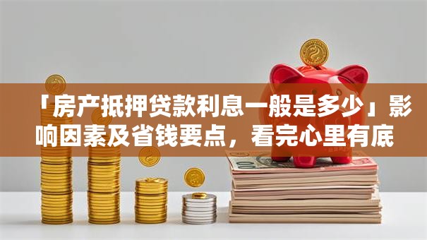 「房产抵押贷款利息一般是多少」影响因素及省钱要点，看完心里有底不花冤枉钱