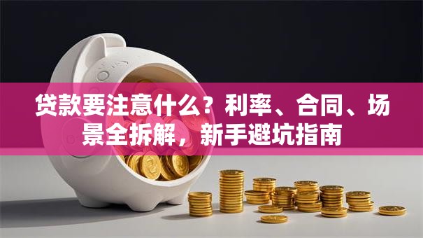 贷款要注意什么？利率、合同、场景全拆解，新手避坑指南