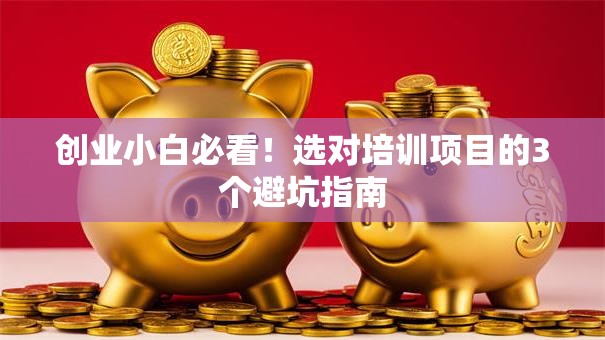 创业小白必看！选对培训项目的3个避坑指南