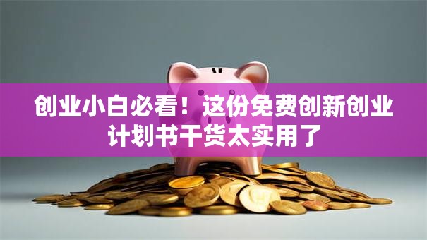 创业小白必看！这份免费创新创业计划书干货太实用了