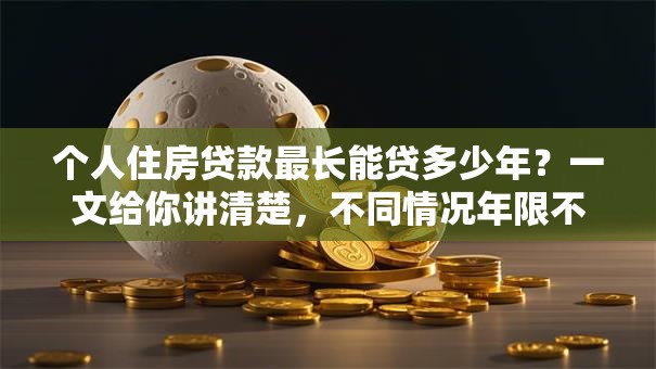 个人住房贷款最长能贷多少年？一文给你讲清楚，不同情况年限不同哦！