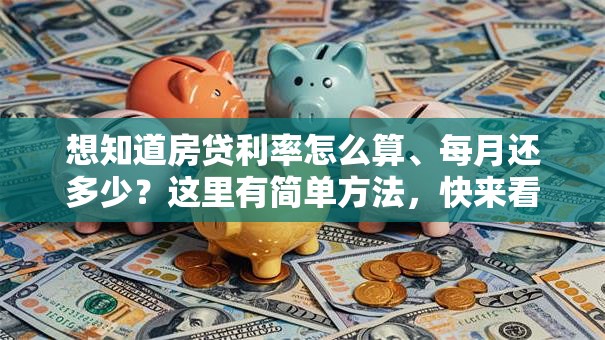 想知道房贷利率怎么算、每月还多少？这里有简单方法，快来看
