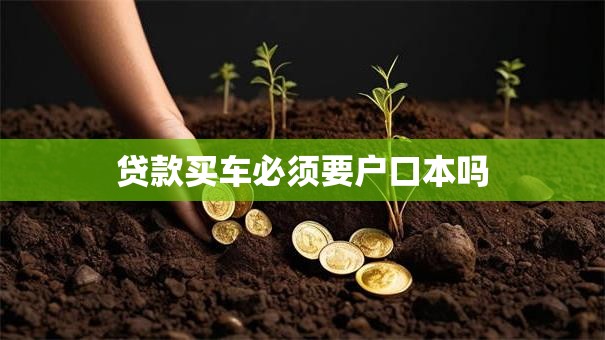 贷款买车必须要户口本吗