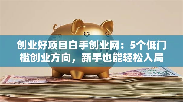 创业好项目白手创业网：5个低门槛创业方向，新手也能轻松入局