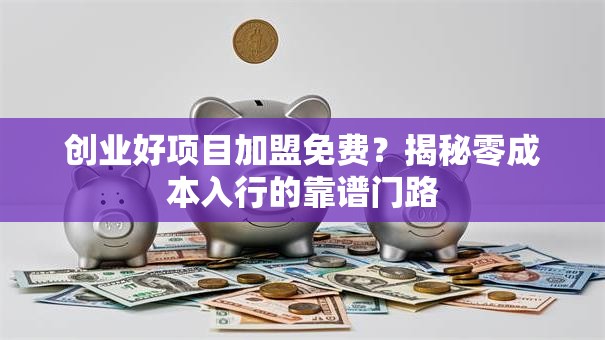 创业好项目加盟免费？揭秘零成本入行的靠谱门路