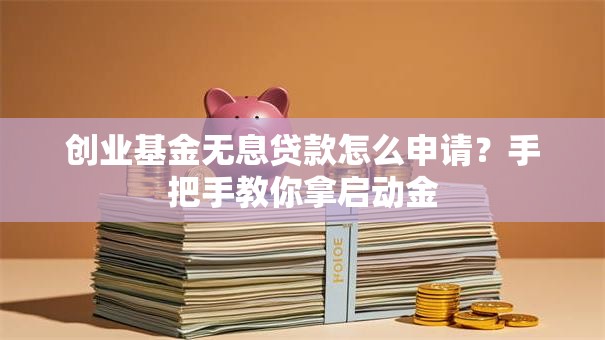 创业基金无息贷款怎么申请？手把手教你拿启动金