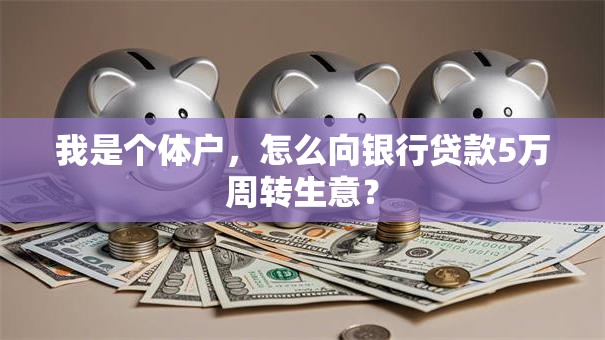 我是个体户，怎么向银行贷款5万周转生意？
