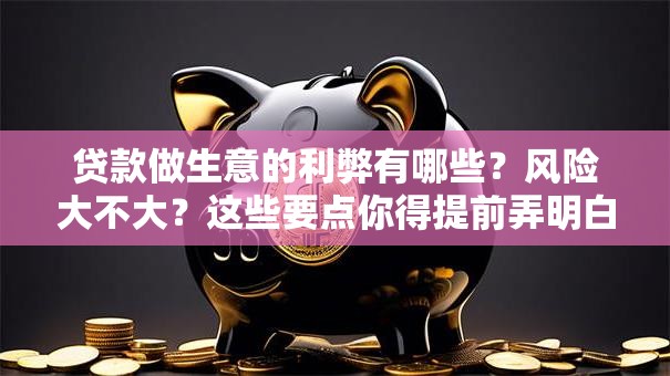 贷款做生意的利弊有哪些？风险大不大？这些要点你得提前弄明白！
