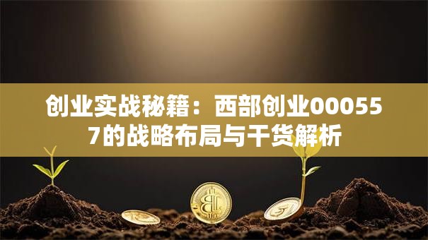 创业实战秘籍：西部创业000557的战略布局与干货解析