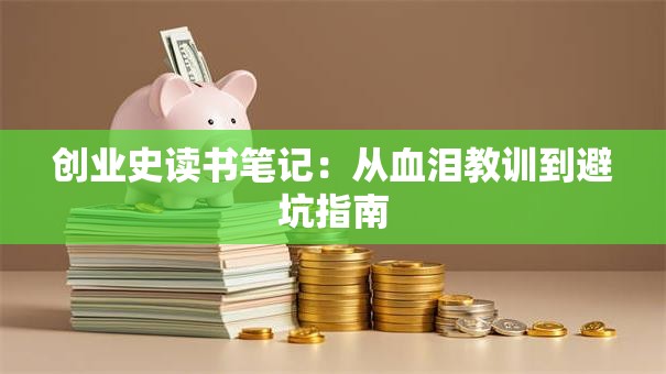 创业史读书笔记：从血泪教训到避坑指南