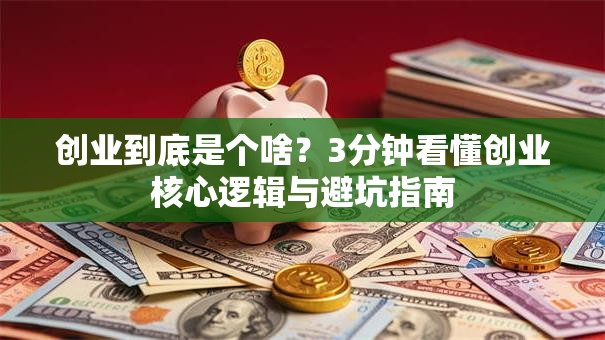 创业到底是个啥？3分钟看懂创业核心逻辑与避坑指南
