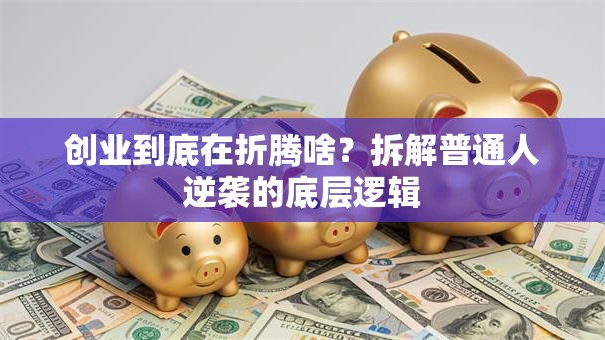 创业到底在折腾啥？拆解普通人逆袭的底层逻辑