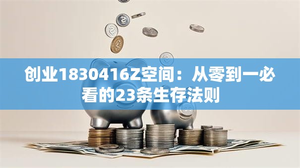 创业1830416Z空间：从零到一必看的23条生存法则