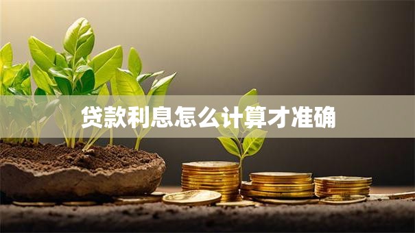 贷款利息怎么计算才准确