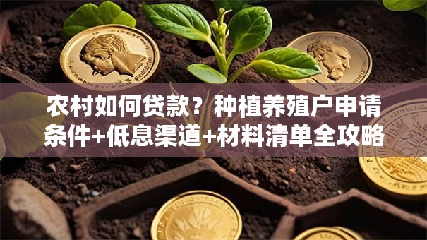 农村如何贷款？种植养殖户申请条件+低息渠道+材料清单全攻略