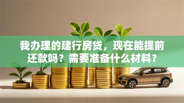 我办理的建行房贷，现在能提前还款吗？需要准备什么材料？