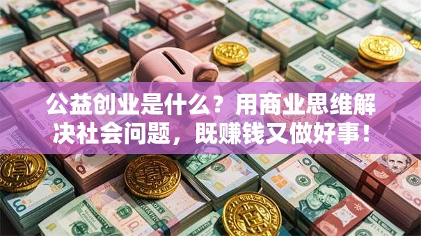 公益创业是什么？用商业思维解决社会问题，既赚钱又做好事！