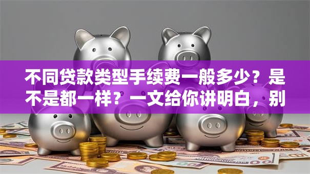 不同贷款类型手续费一般多少？是不是都一样？一文给你讲明白，别花冤枉钱