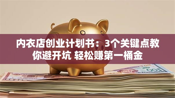 内衣店创业计划书：3个关键点教你避开坑 轻松赚第一桶金