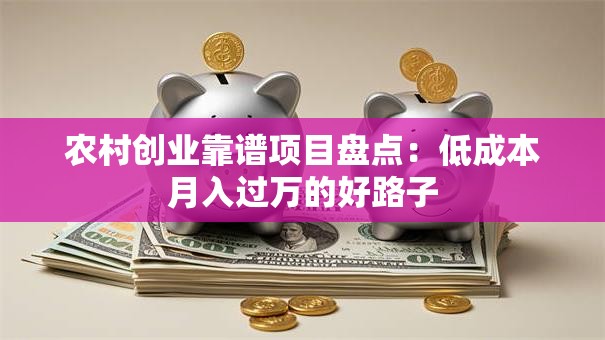 农村创业靠谱项目盘点：低成本月入过万的好路子
