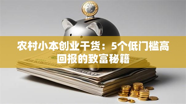 农村小本创业干货：5个低门槛高回报的致富秘籍