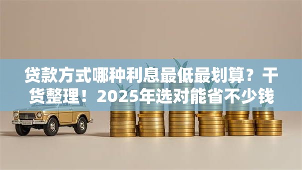 贷款方式哪种利息最低最划算？干货整理！2025年选对能省不少钱