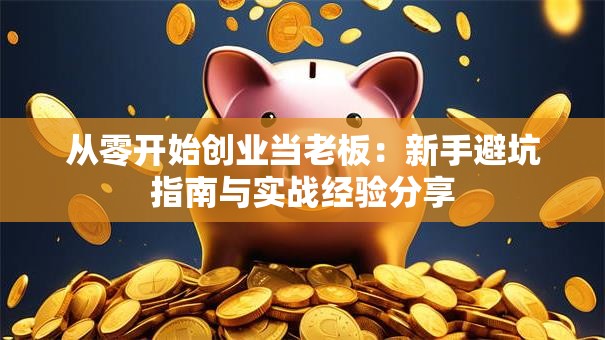 从零开始创业当老板：新手避坑指南与实战经验分享