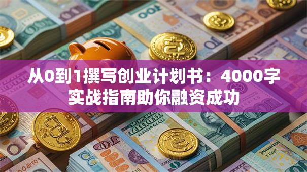 从0到1撰写创业计划书：4000字实战指南助你融资成功