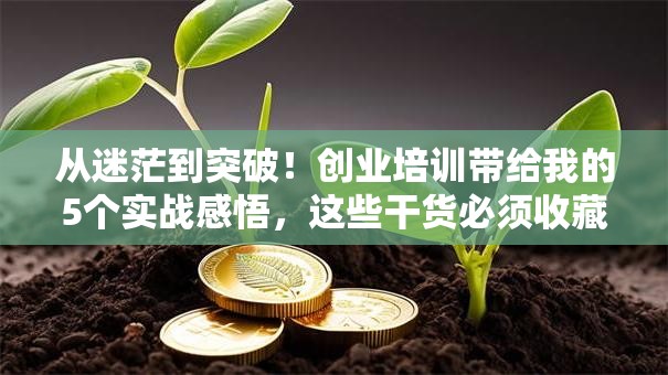 从迷茫到突破！创业培训带给我的5个实战感悟，这些干货必须收藏！