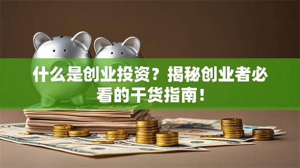 什么是创业投资？揭秘创业者必看的干货指南！