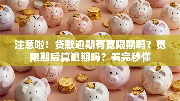 注意啦！贷款逾期有宽限期吗？宽限期后算逾期吗？看完秒懂