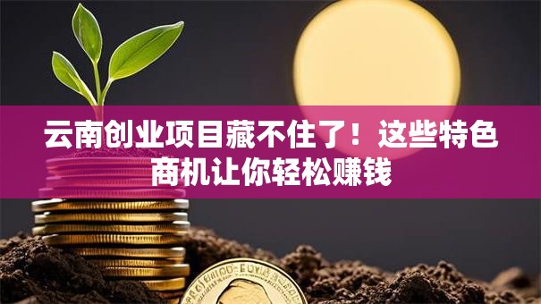 云南创业项目藏不住了！这些特色商机让你轻松赚钱