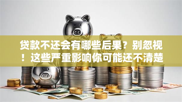 贷款不还会有哪些后果？别忽视！这些严重影响你可能还不清楚