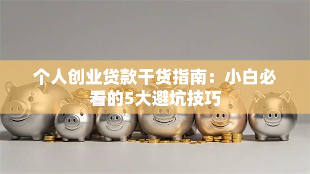 个人创业贷款干货指南：小白必看的5大避坑技巧