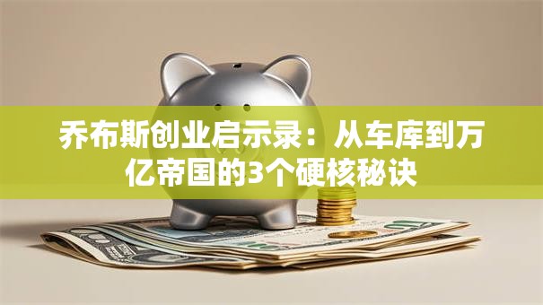 乔布斯创业启示录：从车库到万亿帝国的3个硬核秘诀